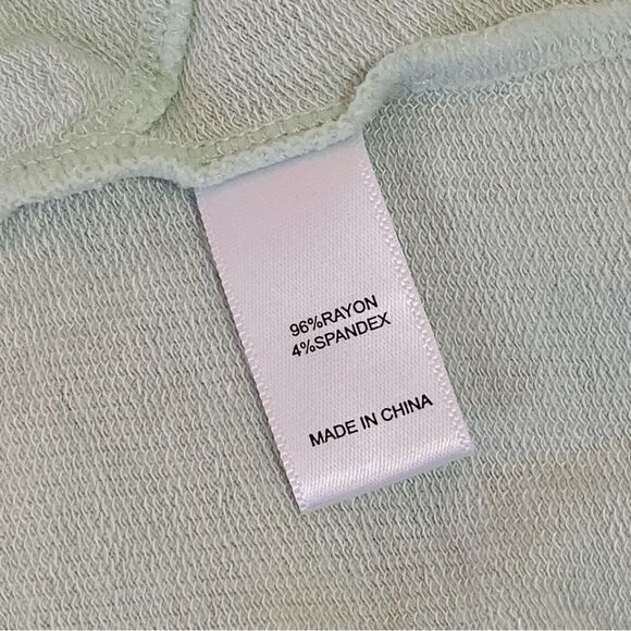 Kookaburra by UGG Pale Mint Green Oversize Hoodie Lace Up Front Tunic Top Sz 1X - Picture 9 of 12